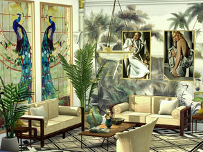 Sims 4 — Art Deco // Living Room // CC needed by Flubs79 — here is a fanzy Art Deco Living Room for your Sims medium