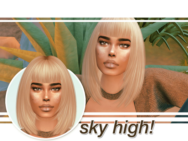 Sims 4 — sky high lashes by ellvhenan — big, long lashes for a wide awake look. - female & male - teen to elder
