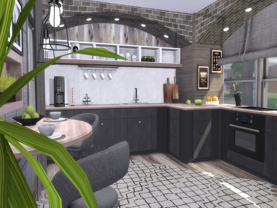 The Sims Resource Alyssa Kitchen, Add Breakfast Bar To Kitchen Island Sims 4