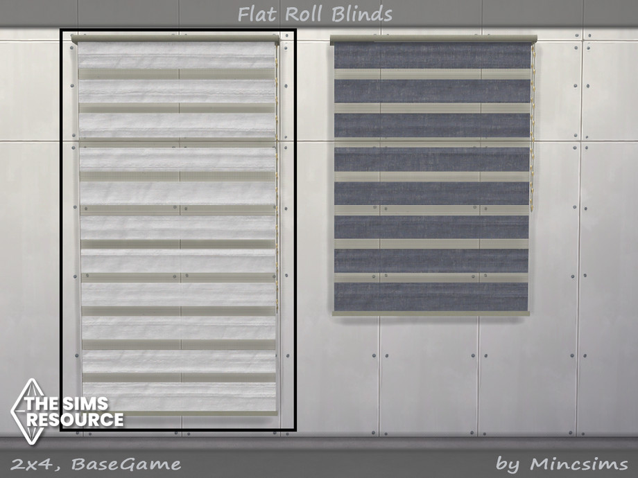 The Sims Resource | Flat Roll Blind 2x4