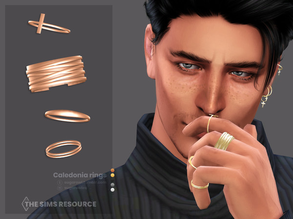 The Sims Resource - Caledonia male rings