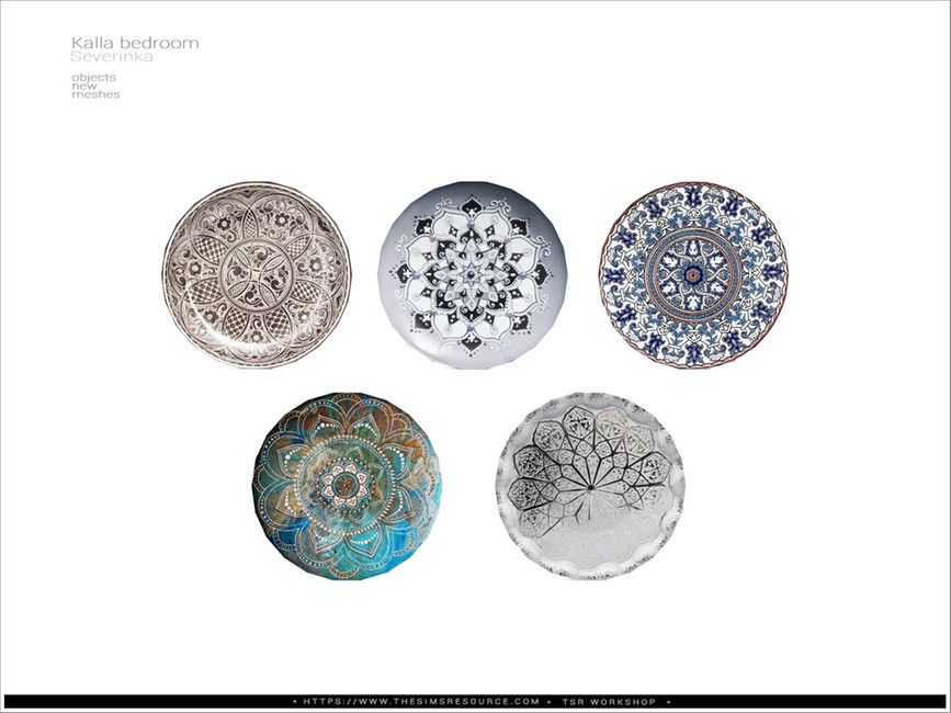 The Sims Resource Kalla bedroom decorative plate
