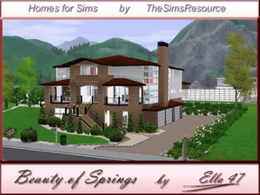 Sims 3 — Beauty of Springs by ella47 — Beauty of Springs is a verry nice House It has Nice Balconys, Terrasses and