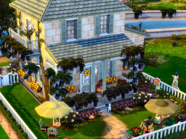 Sims 4 — My Dream Cottage (no cc) by sgK452 — A small house with all the comforts, for a couple. A large kitchen-dining