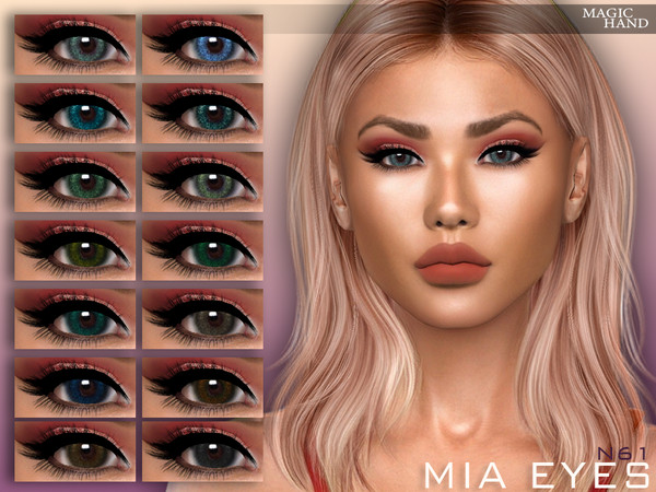 Sims 4 — Mia Eyes N61 by MagicHand — Regular eyes for males and females in 15 colors - HQ compatible. Preview - CAS