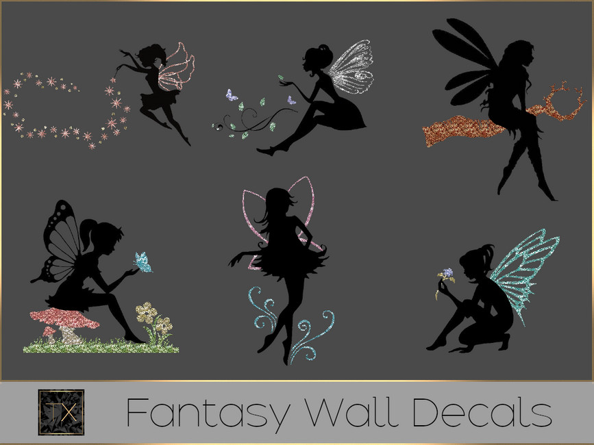The Sims Resource Arcane Illusions Fantasy Wall Decals
