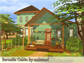 Sims 4 — Bernette Cabin / No CC by nolcanol — Bernette Cabin is a beautiful rustic style house. It attracts a lot of