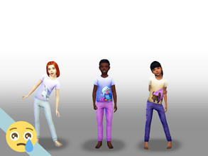 Sims 4 — Voidcritter Pjs (Pt.1) by cryiingemoji — Part one of three for my Voidcritter pjs sets! There are six swatches,