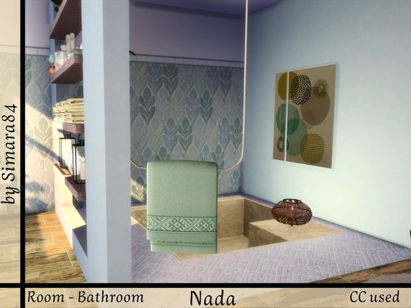 Sims 4 — Bathroom Nada by Simara84 — Bathroom Nada Lotsize 5 x 5 Value 7.023 Wallsize small