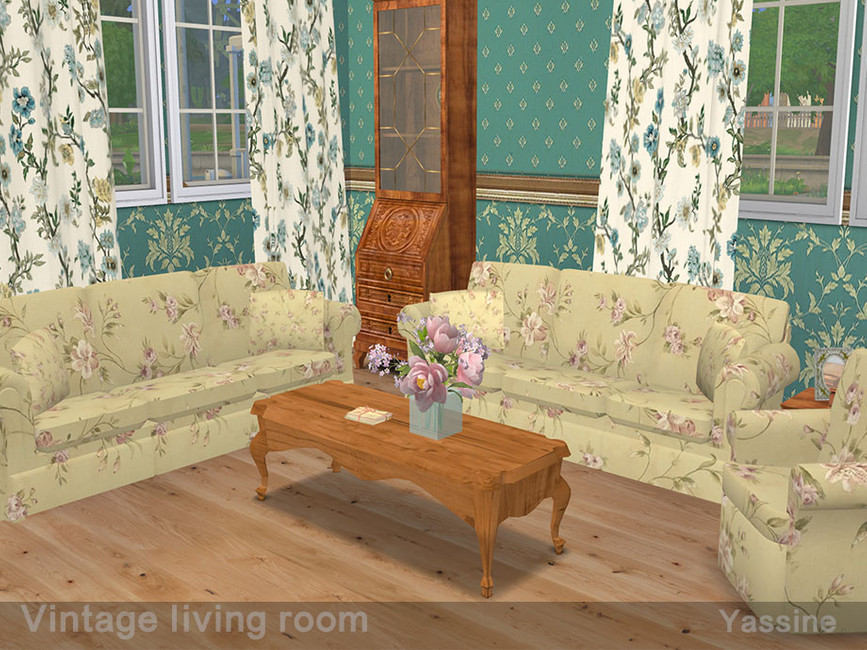 The Sims Resource - Vintage Living room