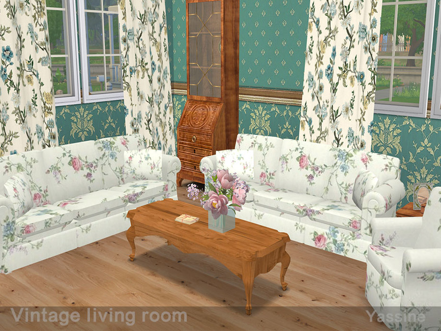 The Sims Resource - Vintage Living room