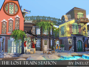 Sims 4 — The Lost Train Station by Ineliz — The Lost Train Station is a local hang out spot where surroundings are not