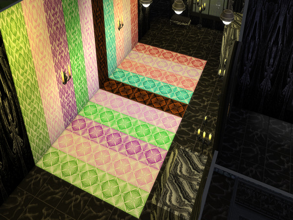 Sims 4 — Art Deco 3 set 2 by Decaysha — 10 Art deco inspired seamless floor swatches by Decaysha.