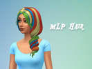 Sims 4 — My Little Pony Hair by JujuAwesomeBeans — Celebrate the magic of friendship with this colorful twist inspired by