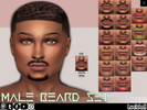 Sims 4 — Male Beard Set _ 1 by lucidoll — Information: - Ages: Teen, YA, Adult and Elder - Gender: Male only - Occult: