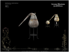 Sims 4 — ArcaneIllusions AlchemyLab - alambic retort by Severinka_ — Big metall retort (part of alambic) From the set