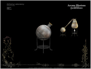 Sims 4 — ArcaneIllusions AlchemyLab - alambic flask by Severinka_ — Big metall flask (part of alambic) From the set