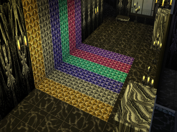 Sims 4 — Art Deco Flooring by Decaysha — 6 Art deco inspired seamless floor swatches by Decaysha. 