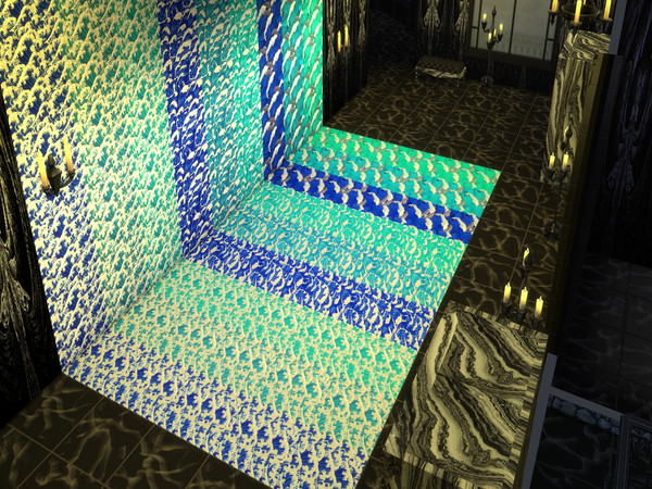 Sims 4 — Waves of Wonder flooring by Decaysha — 9 seamless waves and dolphins floor swatches by Decaysha. 