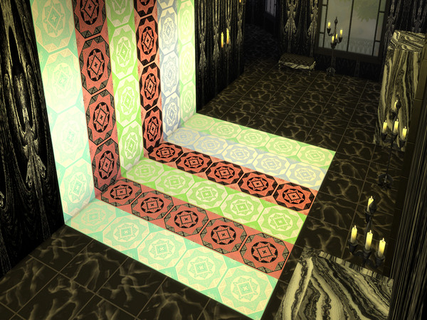 Sims 4 — Tile Style 3 flooring by Decaysha — 6 tile style seamless floor swatches by Decaysha. 