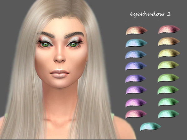 Sims 4 — MELDEANNE - EYESHADOW #1 by MELDEANNE — - CATEGORY: EYESHADOW - SWATCHES: 17 - GENDER: FEMALE