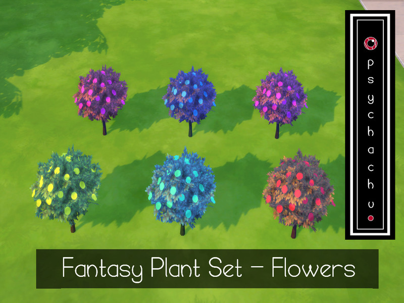 Sims 4 The Sims Resource | Psychachu - Fantasy Plant Set - Flowers by TSR Creator