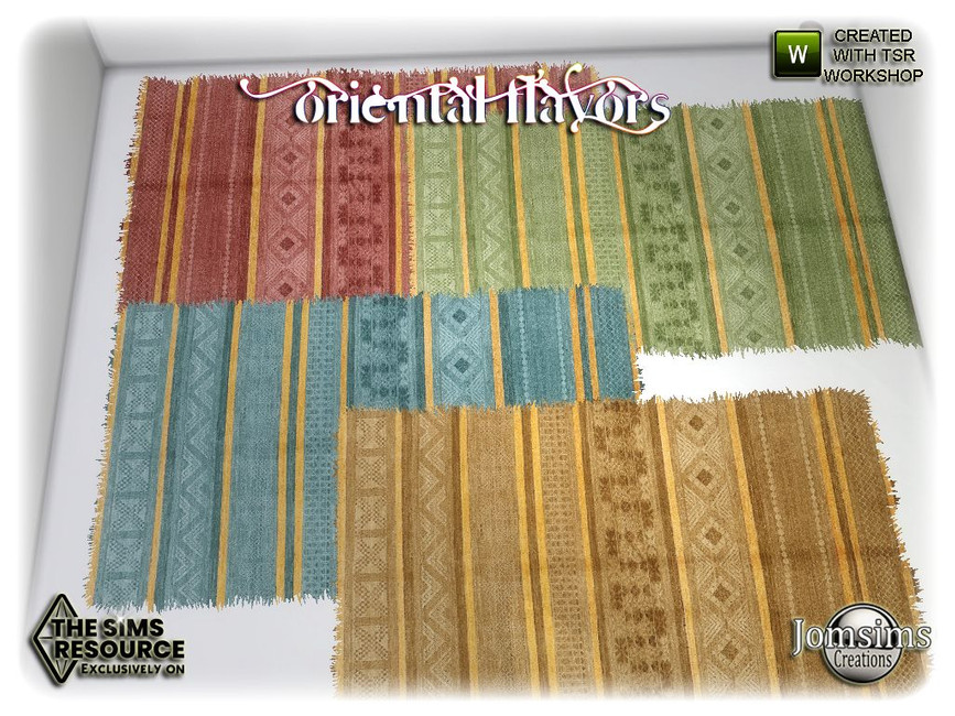 The Sims Resource - Oriental flavors rugs