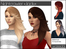 Sims 4 — Retexture NC 'Jiggly' - Mesh needed by wasssabi2 — Retexture of Nightcrawler's 'Jiggly' hairstyle ***** mesh ( =