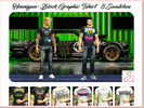 Sims 4 — Hoonigan - Block Graphic Tshirt by Sim_Sweetness — Basic t-shirt in Hoonigan and Ken Block graphic prints!