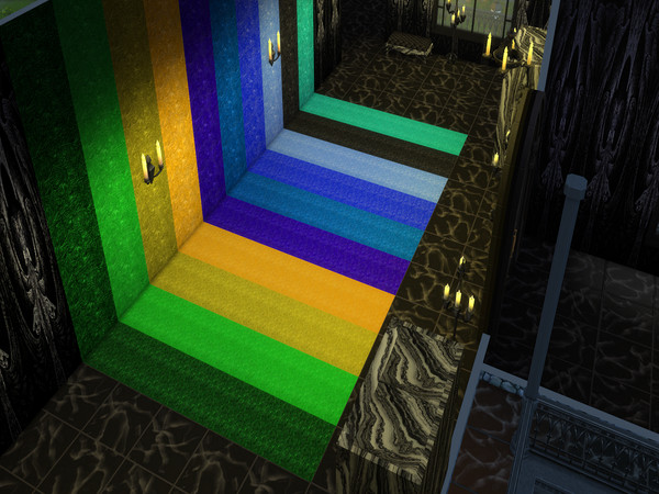 Sims 4 — Metal Mania 2 flooring by Decaysha — 10 seamless intricate metal walls by Decaysha. 