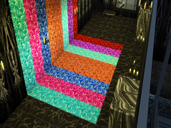 Sims 4 — Swirls 1 flooring by Decaysha — 8 seamless swirl floor swatches by Decaysha. 