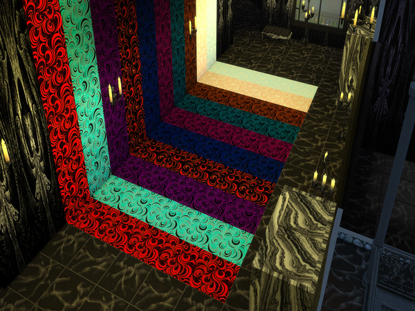 Sims 4 — Swirls 2 flooring by Decaysha — 10 seamless swirl floor swatches by Decaysha.