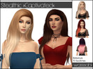 Sims 4 — Retexture Stealthic 'Captivated' - Mesh needed by wasssabi2 — Retexture of Stealthic's 'Captivated' hairstyle