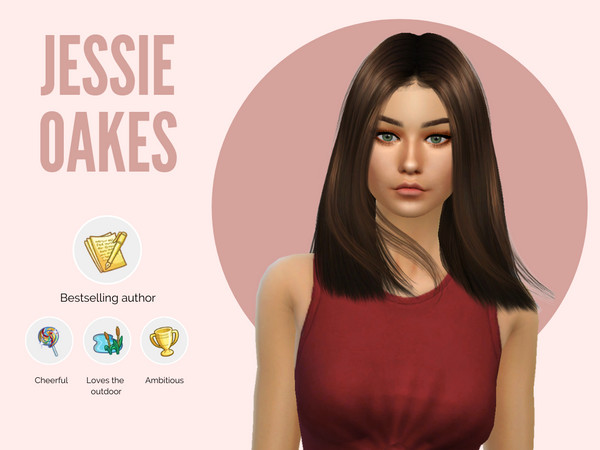 Sims 4 — Jessie Oakes by Mini_Simmer — Download the CC from the required section. Don't claim or re-upload this creation