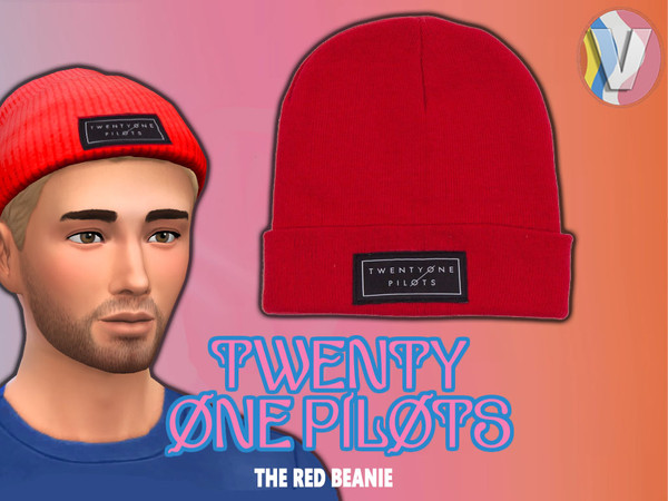 Sims 4 — Twenty One Pilots; The Red Beanie by TestimentV — The red beanie from band Twenty One Pilots, based on the real
