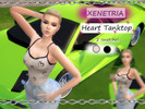 Sims 4 — Heart Tanktop by xenetria — - 2 swatches - All genders - Age: Teen, young adult & adult - Don't reupload -