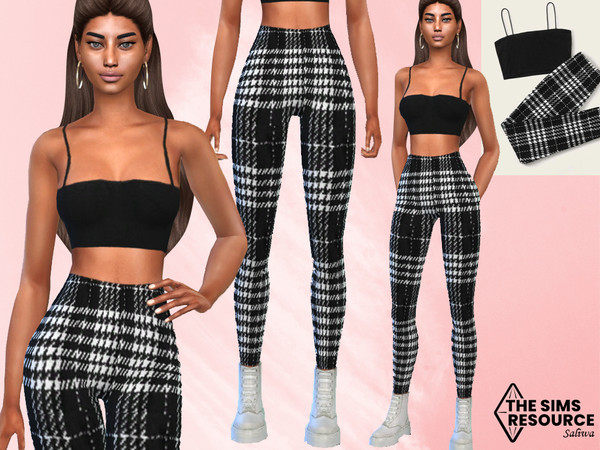 White and Black Check Coat with Black Leggings Outfits (2 ideas & outfits)  | Lookastic