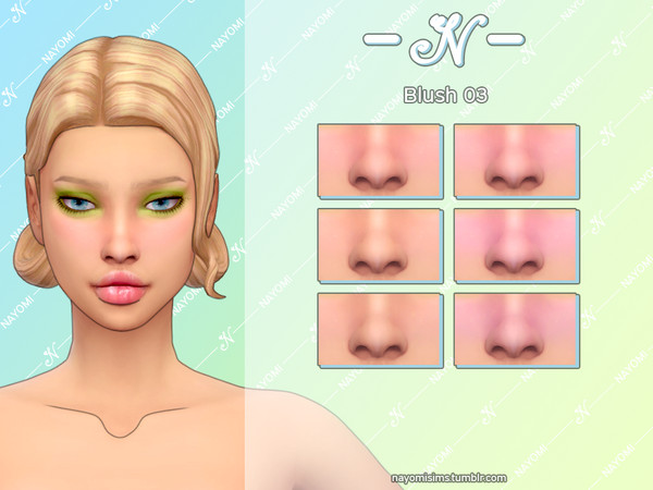 Sims 4 — NayomiSims - Blush 03 by NayomiSims — Comes in 6 different colors. INFO Custom thumbnail For