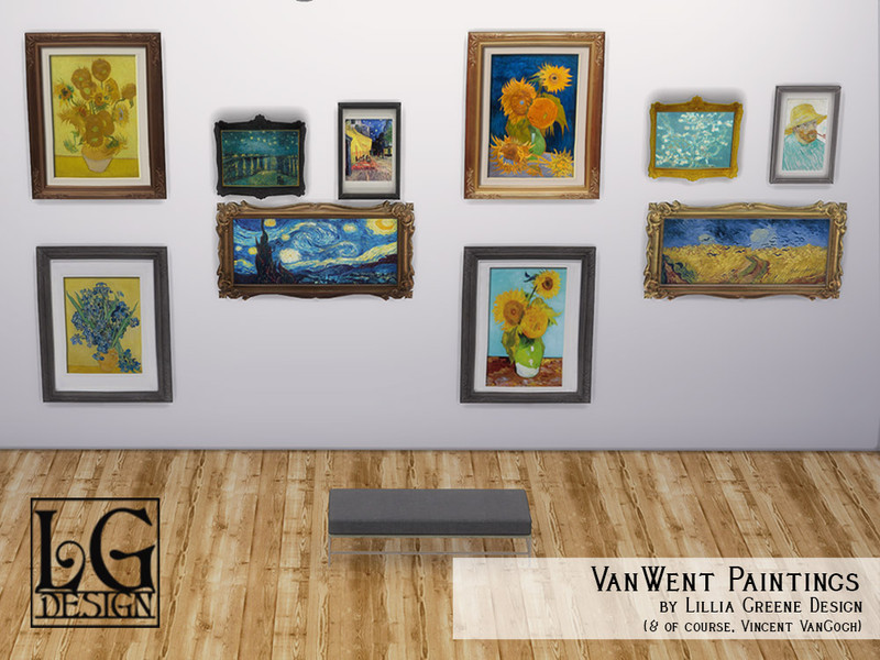 Sims 4 VanWent Paintings by LilliaGreene