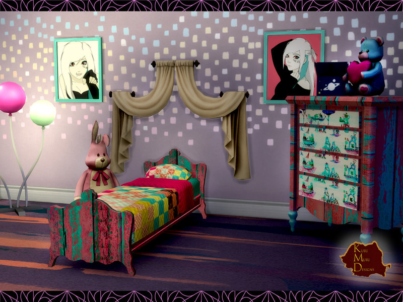 Sims 4 Children Single Bed by Kurimuri100