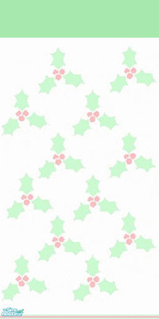 Sims 2 — Dancing Holly by Velly_0_Belly — Festive wallpaper to adorn your walls during the holiday season.