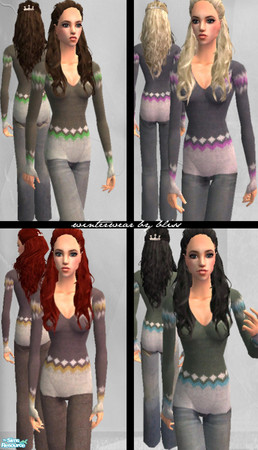 Sims 2 — winterwear.  by bliss. — ... as nobody likes sims freezing ;-) 4 cosy & classy winterwear outfits for