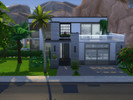Sims 4 — Oasis Modern Living - No CC by domanerdtrix — Modern home in Oasis Valley for a mid-to-large sized family.