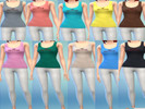 Sims 4 — Hollister Print | Base Game Top by laurabrct2 — A basic top with the Hollister print on it!