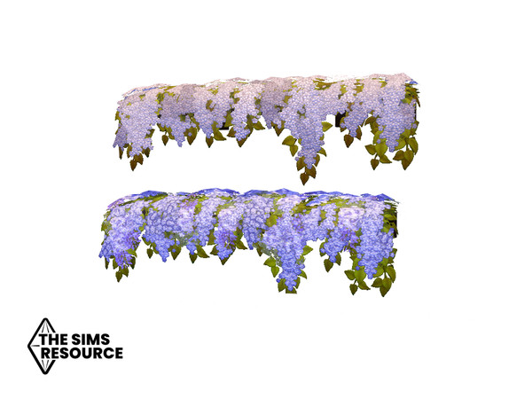 Sims 4 — How Does Your Garden Grow Hanging Wisteria by seimar8 — Maxis match hanging wisteria Romantic Garden Stuff Pack