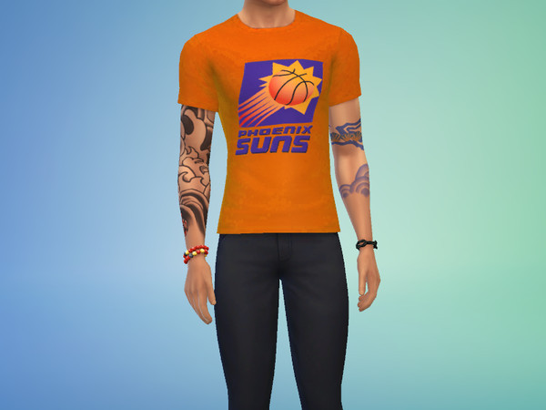 Sims 4 — 1994 Phoenix Suns T-Shirt by cjthepinoy2 — This is my first ever Sims 4 Custom Content. Any feedback or ideas