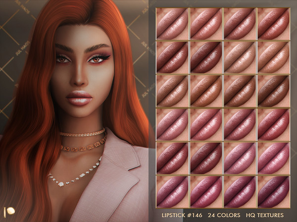 Sims 4 — [PATREON] LIPSTICK #146 by Jul_Haos — - CATEGORY: LIPSTICK - COLORS: 24 - SLIDERS COMPATIBLE - GENDER - FEMALE -