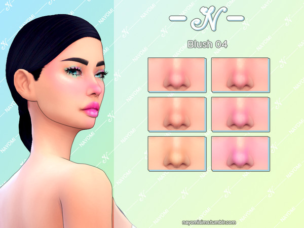 Sims 4 — NayomiSims - Blush 04 by NayomiSims — Comes in 6 different colors. INFO Custom thumbnail For