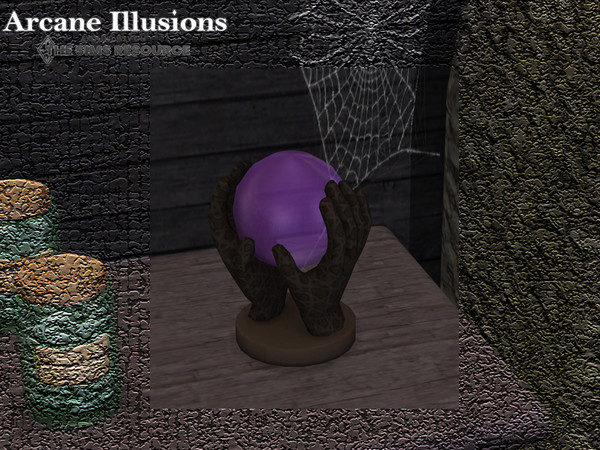 Sims 4 — Arcane Illusion Crystal Ball by TheNumbersWoman — Every Witchy Witch needs things. Spy things, potion things,