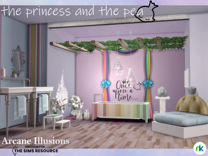 Sims 4 — Arcane Illusions The Princess and The Pea Bathroom by nikadema — Once upon a time... there was a princess that